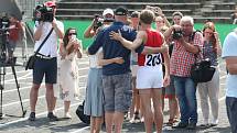 Brno 30.8.2019 - natáčení filmu Zátopek na fotbalovém stadionu za Lužánkami