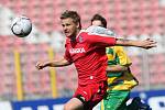 Díky dvěma přesným hlavičkám Pospěcha a Poláka vyhrála juniorka 1. FC Brno v utkání 22. kola MSFL nad Mutěnicemi 2:0.