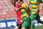 Díky dvěma přesným hlavičkám Pospěcha a Poláka vyhrála juniorka 1. FC Brno v utkání 22. kola MSFL nad Mutěnicemi 2:0.