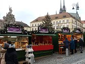 Vánoční trhy na Zelném trhu a Moravském náměstí v Brně