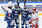 Brno 17.1.2021 - domácí HC Kometa Brno v modrém proti Mountfield Hradec Králové