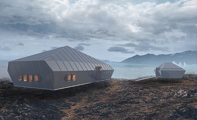 Návrh nové podoby polární stanice Eco-Nelson od brněnských architektů.