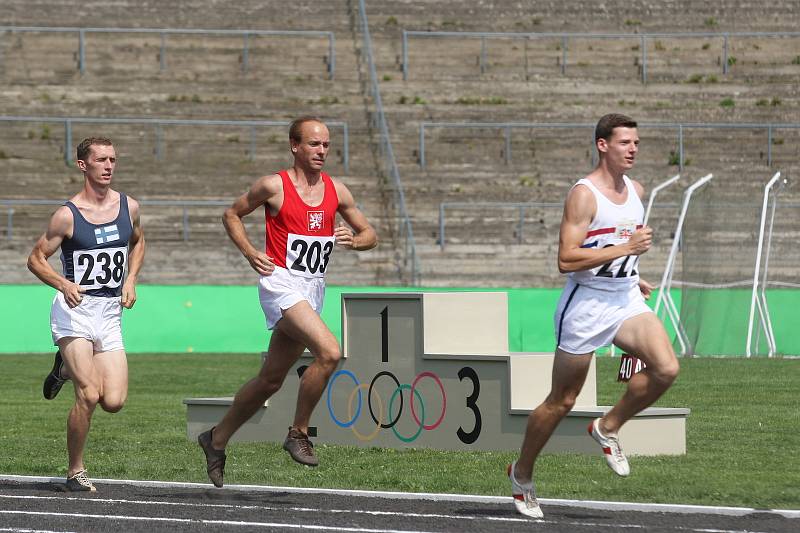 Brno 30.8.2019 - natáčení filmu Zátopek na fotbalovém stadionu za Lužánkami