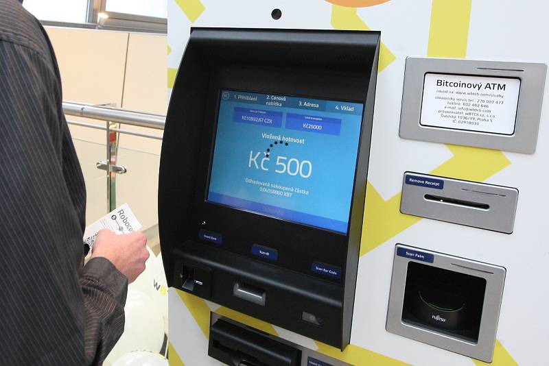 První automat na bitcoiny na Moravě je v brněnské Galerii Vaňkovka.