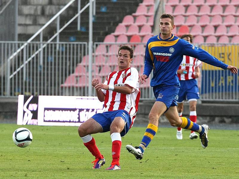 Fotbalisté Zbrojovky Brno proti Varnsdorfu.