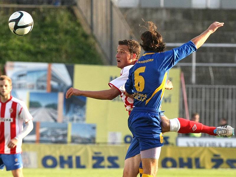 Fotbalisté Zbrojovky Brno proti Varnsdorfu.