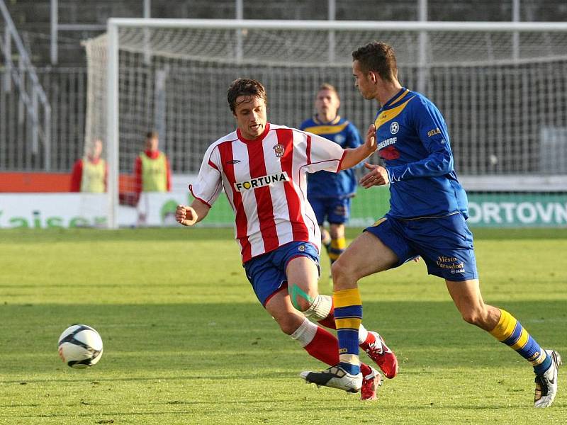 Fotbalisté Zbrojovky Brno proti Varnsdorfu.