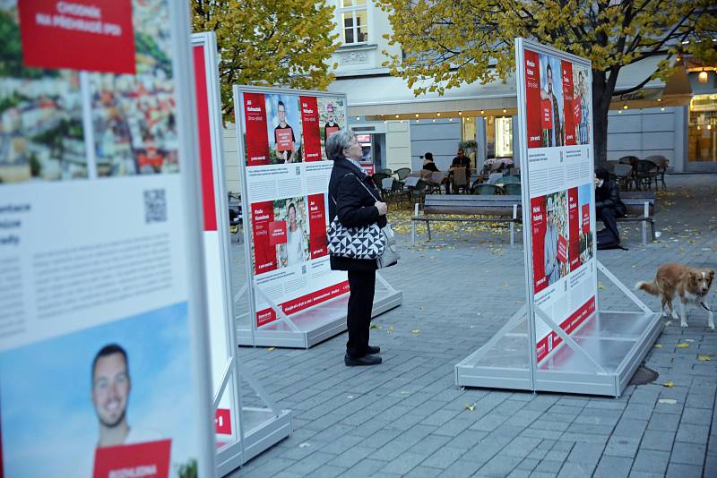 Výstava návrhů lidí přihlášených do participativního rozpočtu města Brna.