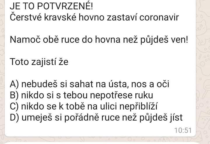 Vtipy ke koronaviru, které kolují na internetu a sociálních sítích.