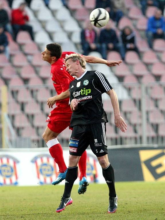 Zbrojovka v neděli s Příbramí udržela na svém kontě nulu. Jediný gól zápasu vstřelil Markovič.