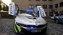 Nové policejní BMW i8, které má zapůjčené jihomoravská dopravní policie.