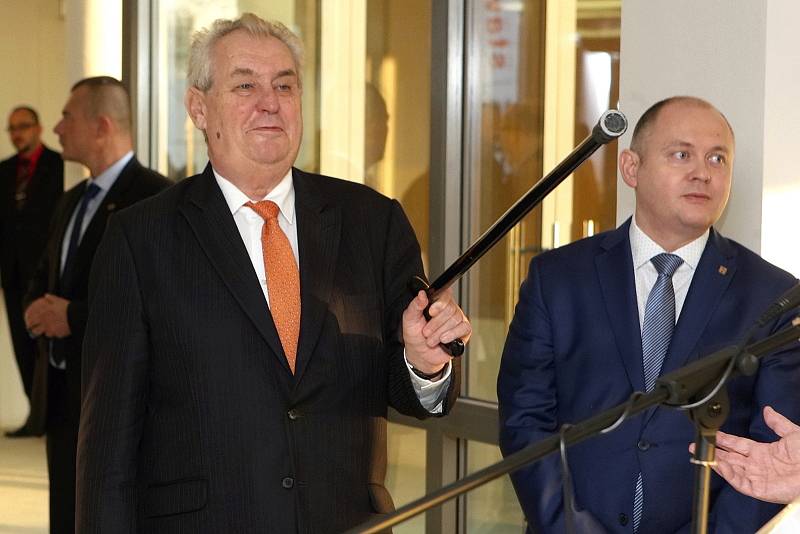 Miloš Zeman v Újezdu u Brna.