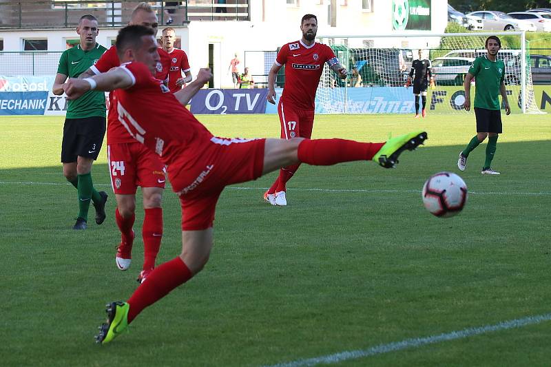 Odveta baráže o první ligu mezi 1. FK Příbram a Zbrojovka Brno.