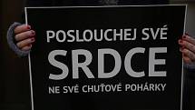 Spolek Zvířata nejíme pořádá tradiční předvánoční protest proti pouličnímu prodeji kaprů. Ten je spojen s jejich zabíjením přímo na stáncích, což se aktivistům nelíbí.