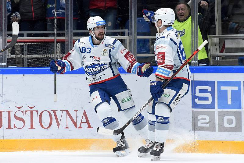 Brno 28.2.2020 - HC Kometa Brno (Šimon Stránský) - Bílí Tygři Liberec