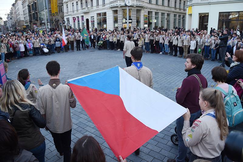 Výročí Sametové revoluce - 17. listopad 2019 v Brně.