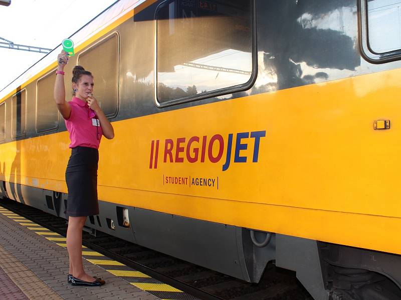 Vlak RegioJet. Ilustrační foto.