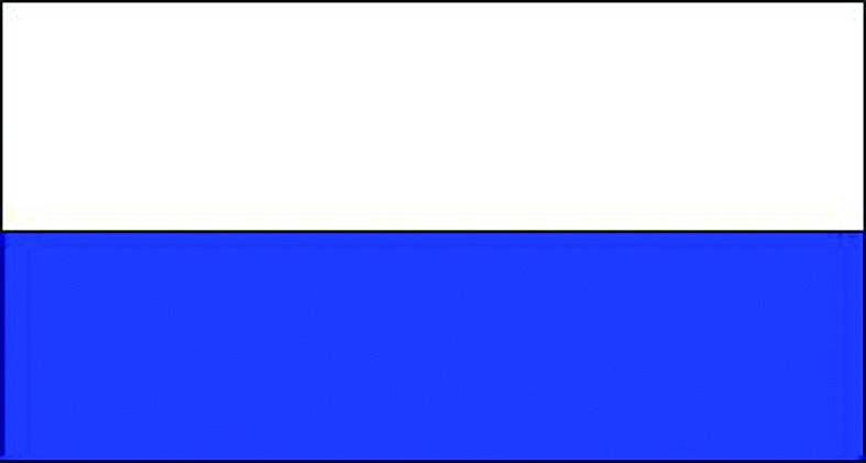 Modrobílá bikolóra. Tato verze moravského praporu byla použitá při holdování králi Matyáši II. Habsburskému v roce 1611. Nejstarší historická zmínka o moravském praporu a barvách pochází ze zprávy v roce 1611. Tehdy se jednalo o podélné modrobílé prapory.