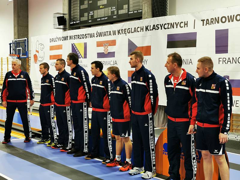 Česká kuželkářská reprezentace na mistrovství světa v Polsku.