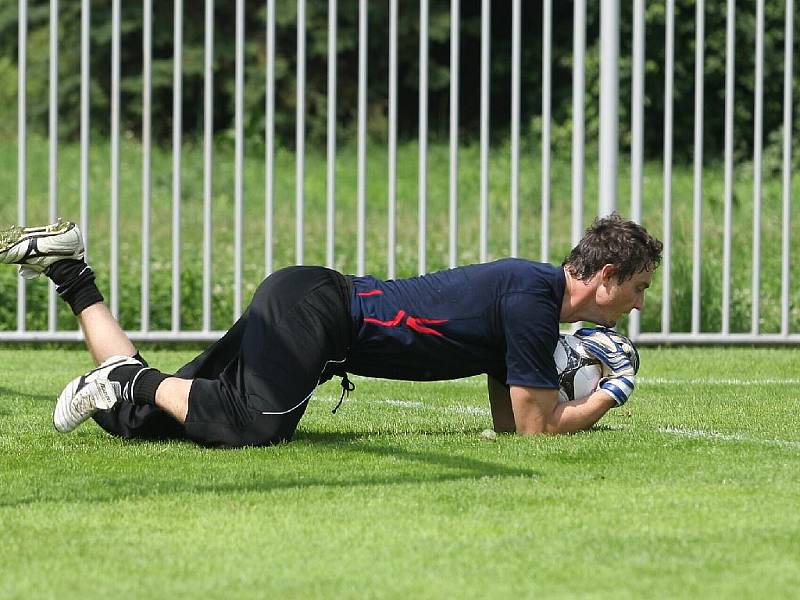 Trénink posil fotbalistů 1. FC Brno.