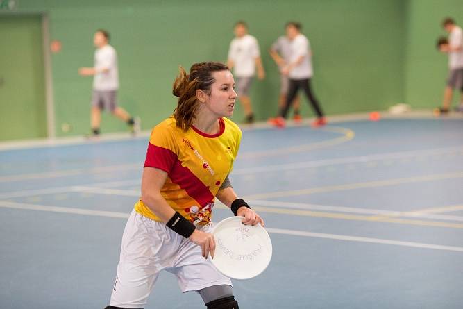 Loňské halové mistrovství České republiky v ultimate frisbee.