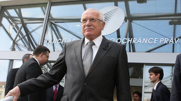 Prezident Václav Klaus v Brně.