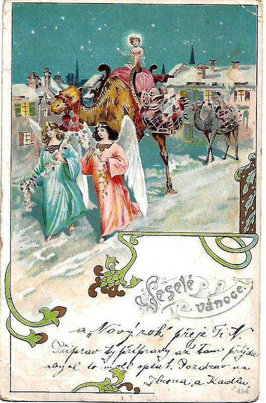 Poslat nebo obdržet vánoční pohlednici byl pro odesílatele i adresáta malý svátek.