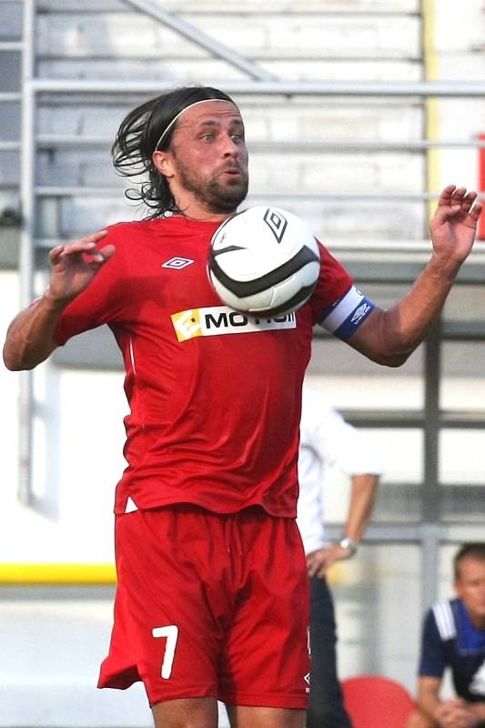 Fotbalisté brněnské Zbrojovky v utkání s Bohemians.