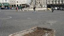 Na brněnském Zelném trhu začínají opravy náměstí.
