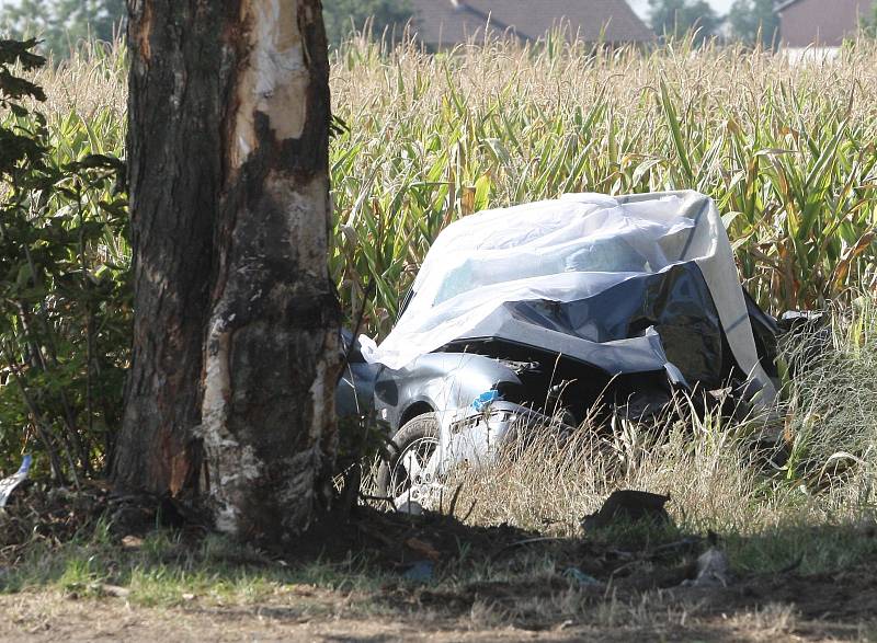 Tragická dopravní nehoda u Malešovic. Řidička při ní zemřela.
