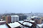 Sníh v Brně.