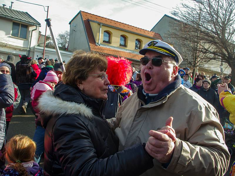 Tradiční masopustní veselice na jižní Moravě,  ilustrační foto.