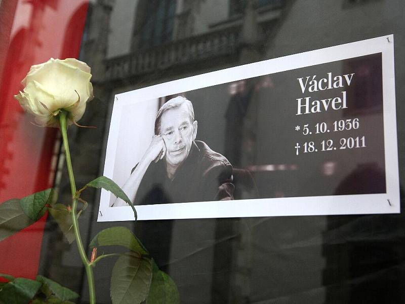 Pieta za zesnulého exprezidenta Václava Havla v Brně.