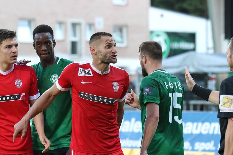 Odveta baráže o první ligu mezi 1. FK Příbram a Zbrojovka Brno.