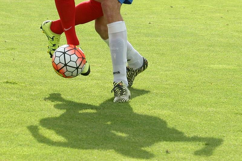 Fotbalisté Zbrojovky Brno (v červeném) porazili Baník Ostrava 2:1.