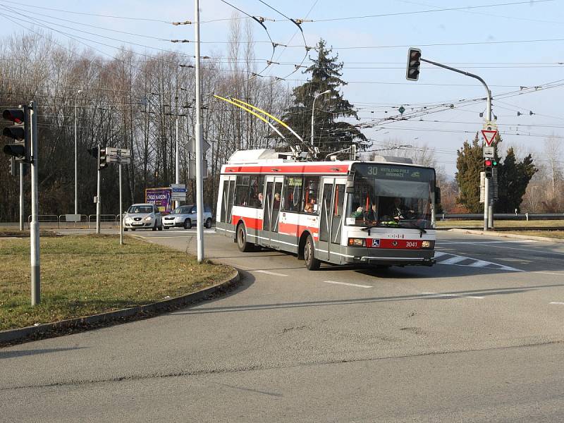 Problematická křižovatka Bystrcké a Kníničské ulice. Ilustrační foto.