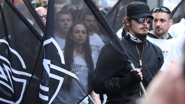 Prvomájové demonstrace v Brně.