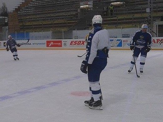 Otevřený trénink hokejistů brněnské Komety před nedělním zápasem s Plzní.