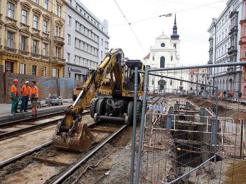 Rekonstrukce Joštovy ulice v Brně.