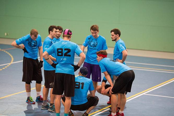 Loňské halové mistrovství České republiky v ultimate frisbee.