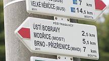 Nově otevřená Svatojakubská cesta láká poutníky na pětasedmdesáti kilometrovou trasu z Brna do Mikulova. Cesta začíná u obchodního centra Olympia v brněnských Modřicích.