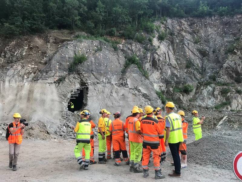 Tramvajový tunel na Žabovřeské v Brně je proražený. Foto: se souhlasem Ředitelství silnic a dálnic