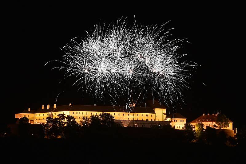 Ohňostroje festivalu Ignis Brunensis.