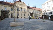 Otevřené zrekonstruované Dominikánské náměstí v Brně.