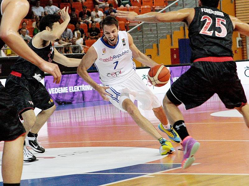 Čeští basketbalisté v Brně zdolali Japonsko.