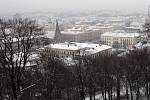 Brno se dočkalo první letošní sněhové pokrývky.