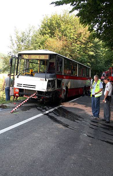 Nehoda autobusu brněnské MHD číslo v 52 na Kohoutovické