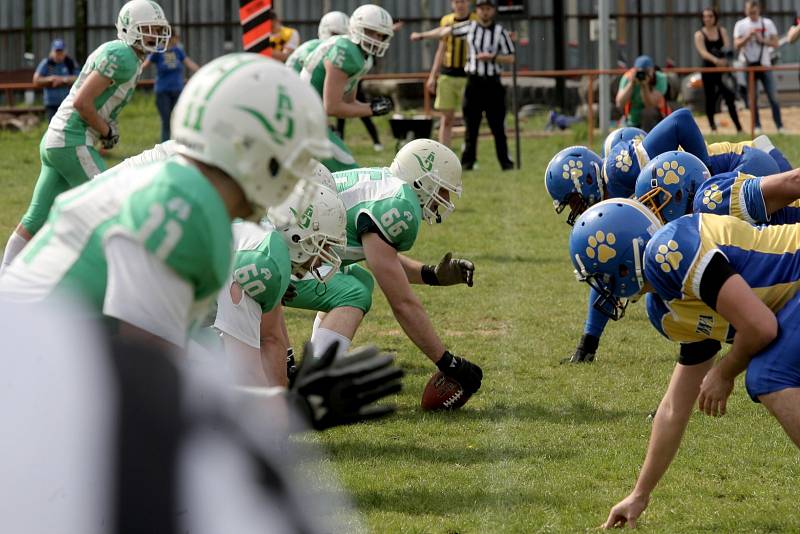 Brněnští Alligators doma jednoznačně prohráli. Sobotní zápas v Bystrci jasně vyhrál slovenský celek Trnava Bulldogs.