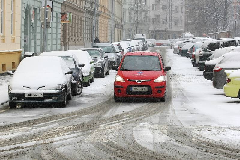 Brno a okolí opět zasypal sníh.