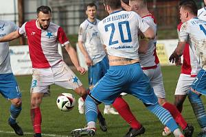 V prvním jarním brněnském derby krajského přeboru fotbalistů porazila Moravská Slavia Bosonohy vysoko 5:1. Foto: Lubomír Stehlík